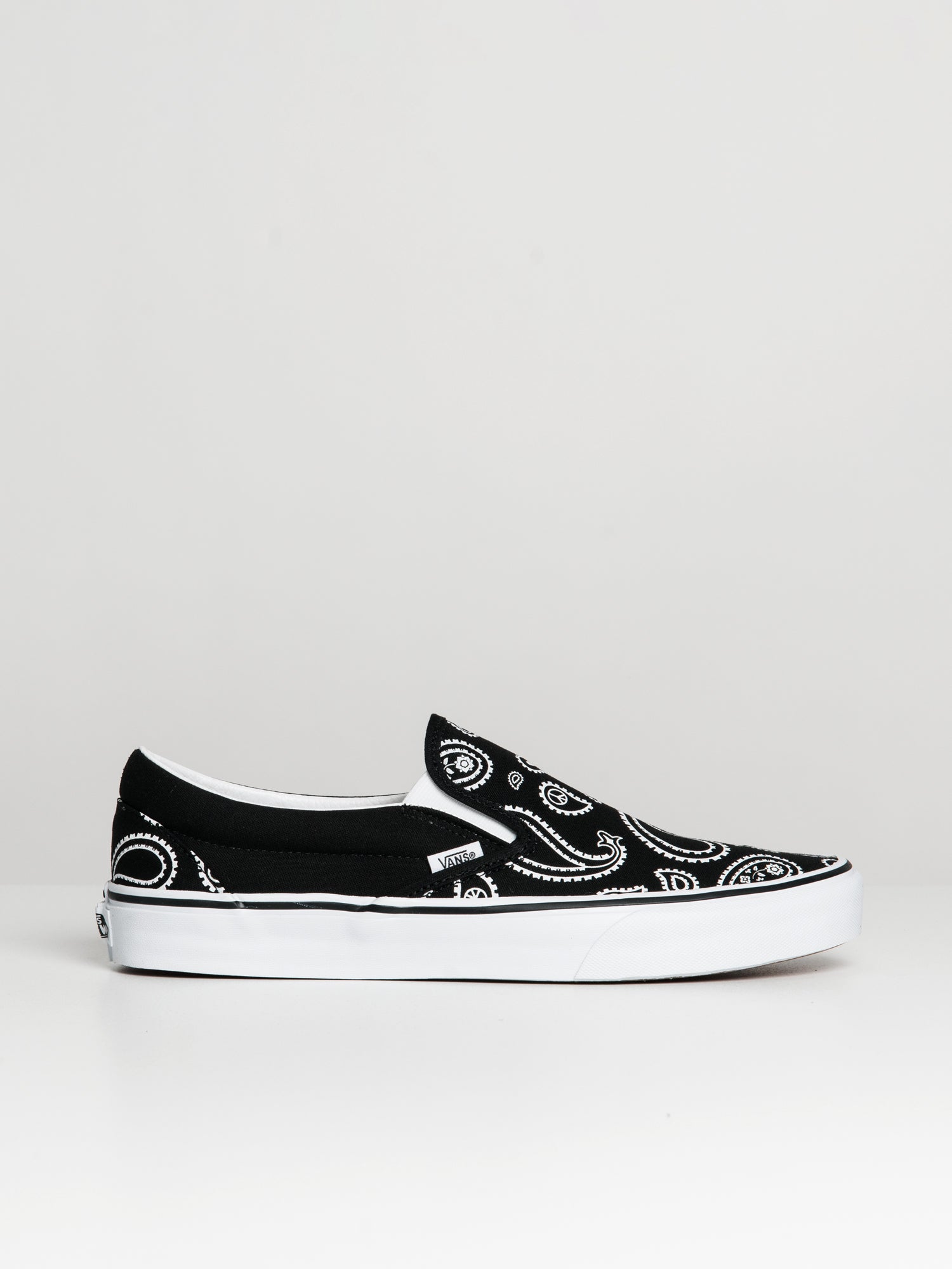 Vans classic slip on hotsell black mens