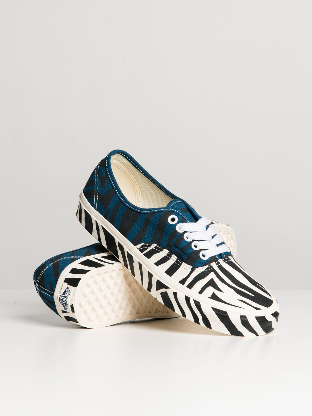 WOMENS VANS AUTHENTIC ANIMAL BLUE SNEAKER - CLEARANCE
