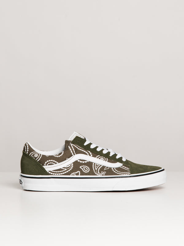 MENS VANS OLD SKOOL PEACE PAISLEY GRAPE LEAF SNEAKER - CLEARANCE