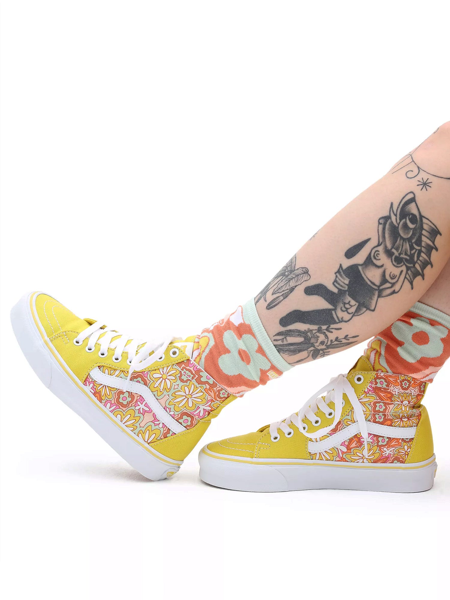 Vans sk8 cheap hi femme jaune