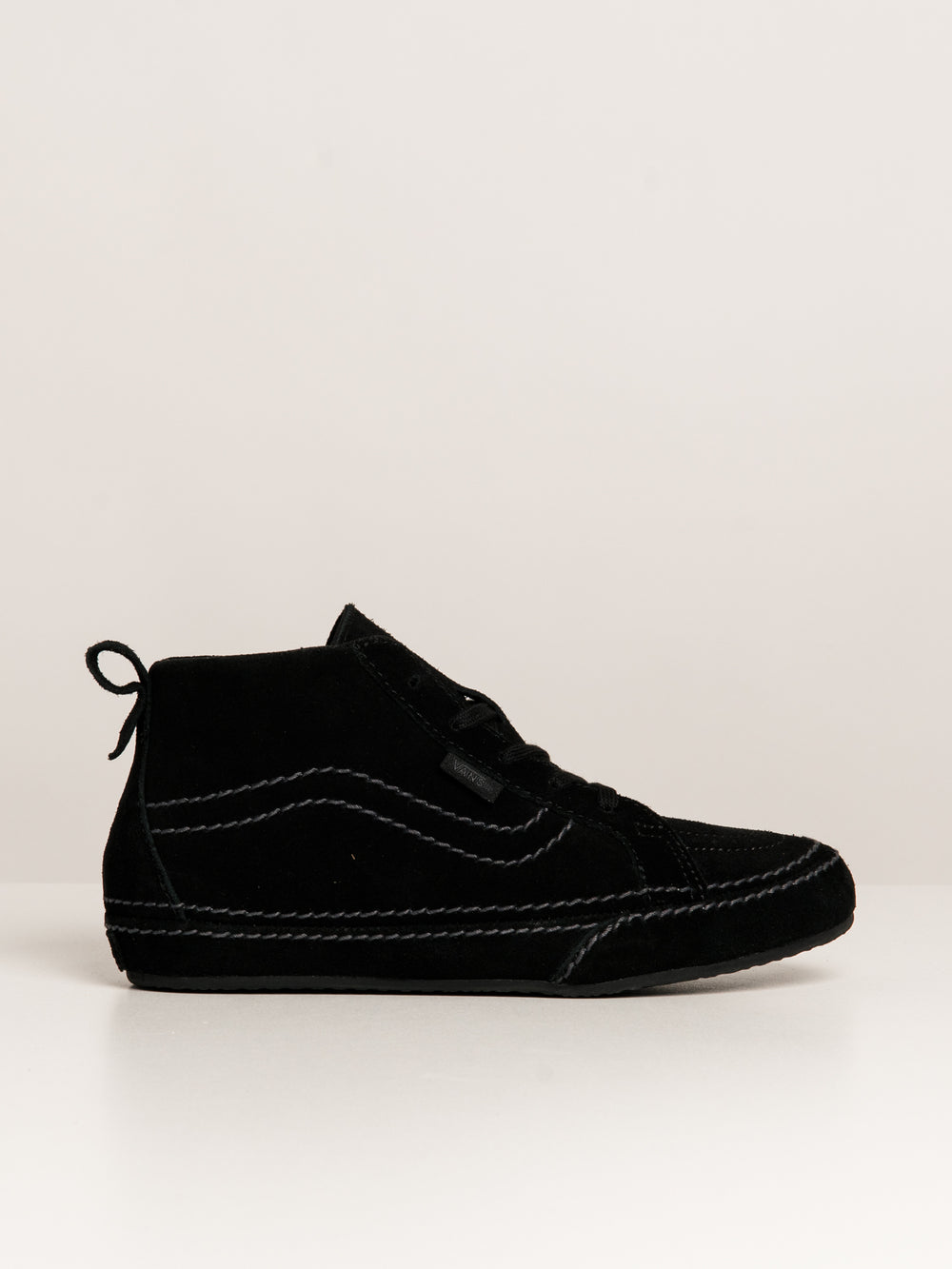 WOMENS VANS SEAHURST MID BLACK SNEAKER - CLEARANCE