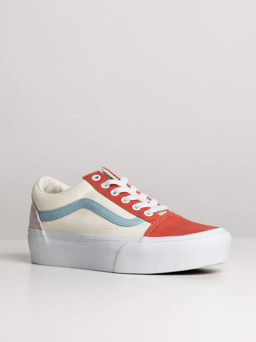 WOMENS VANS OLD SKOOL PLATFORM TWILL SNEAKER - CLEARANCE