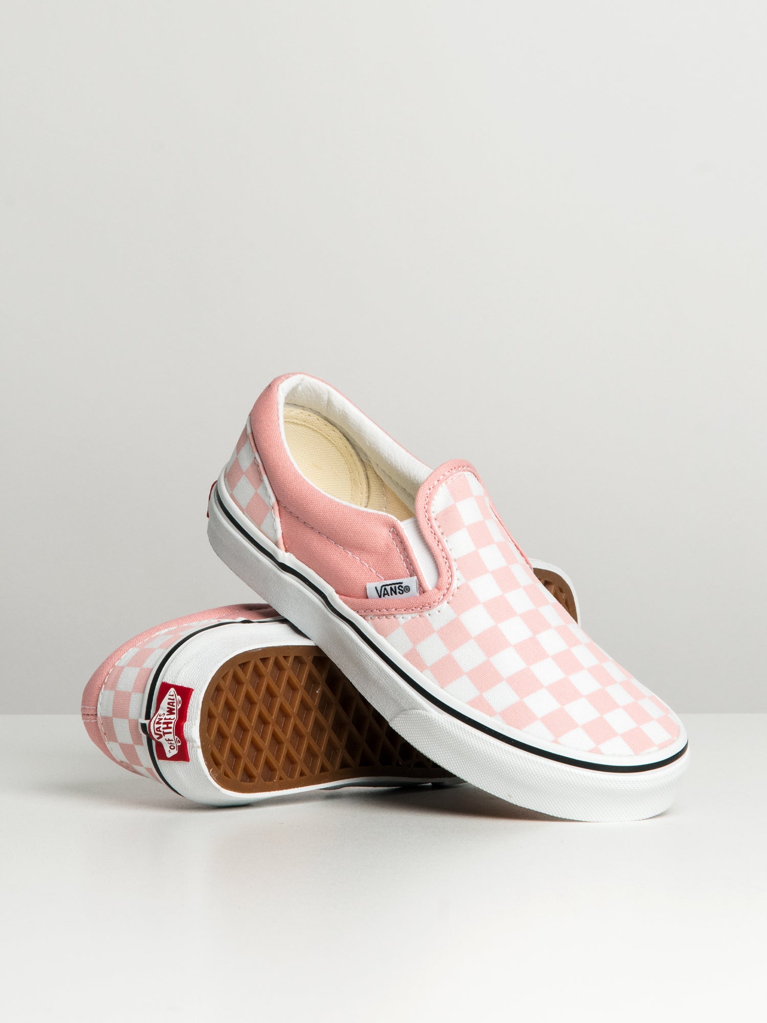 Pink checkered hotsell vans for kids