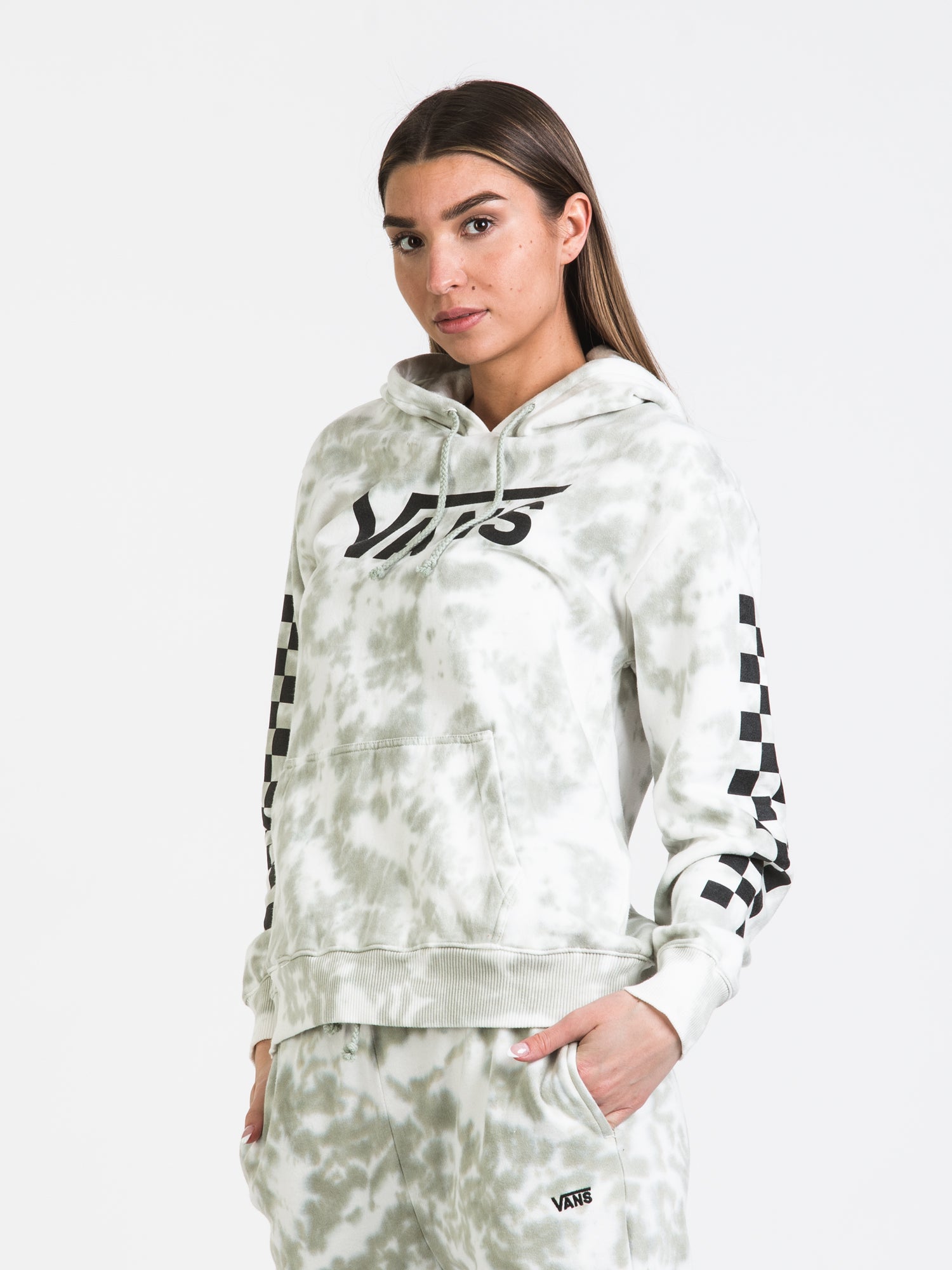 All white hot sale vans hoodie