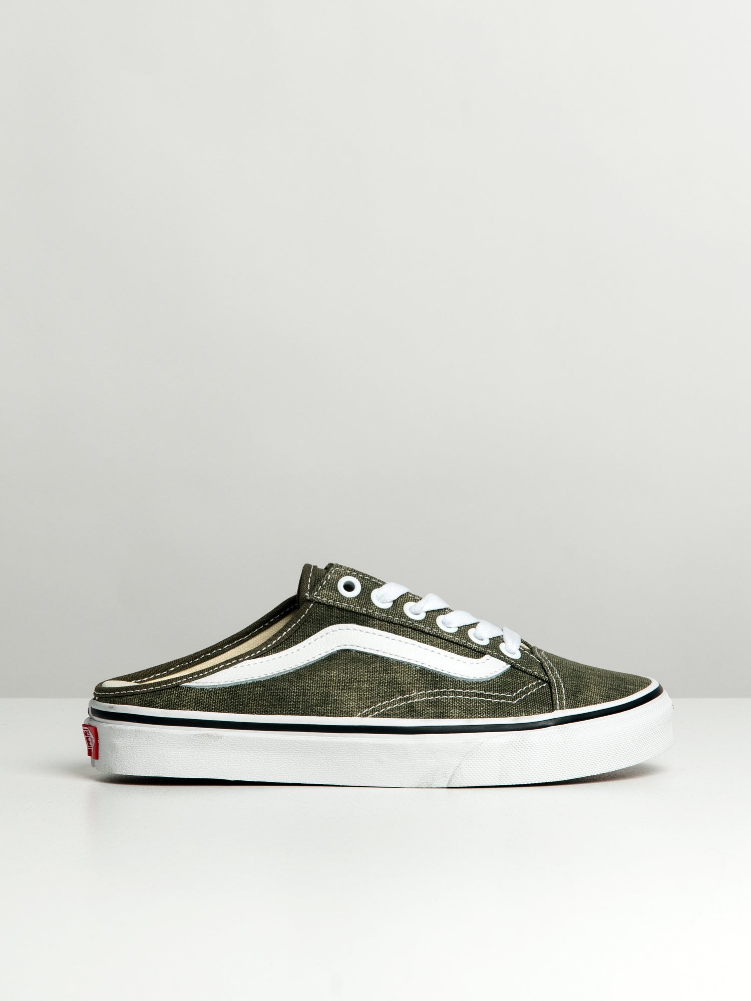 Green vans hotsell slip on womens