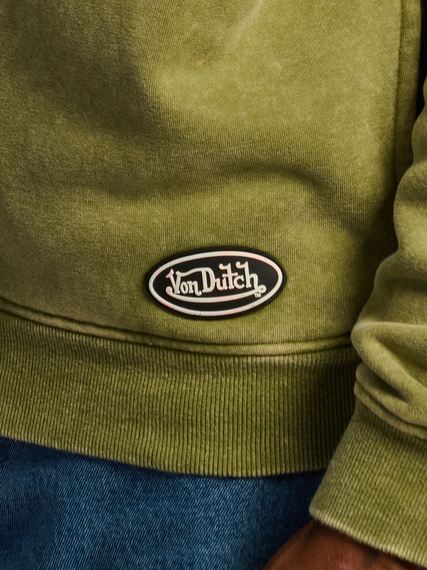 VON DUTCH FULL ZIP WASH HOODIE