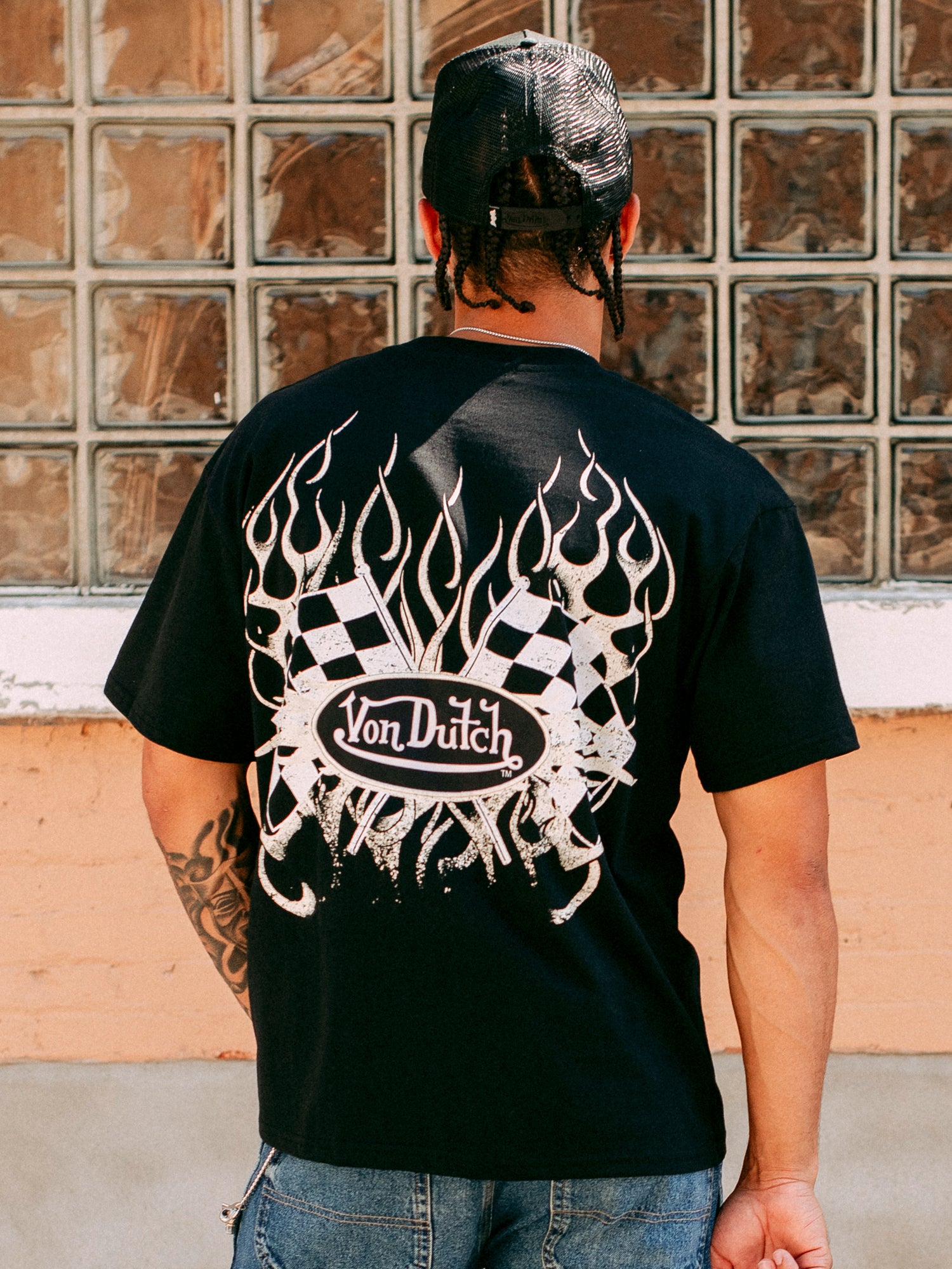 VON DUTCH FLAGS SHORT SLEEVE TEE