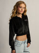 VON DUTCH VD SWEAT À CAPUCHE EN VELOURS ZIPPÉ