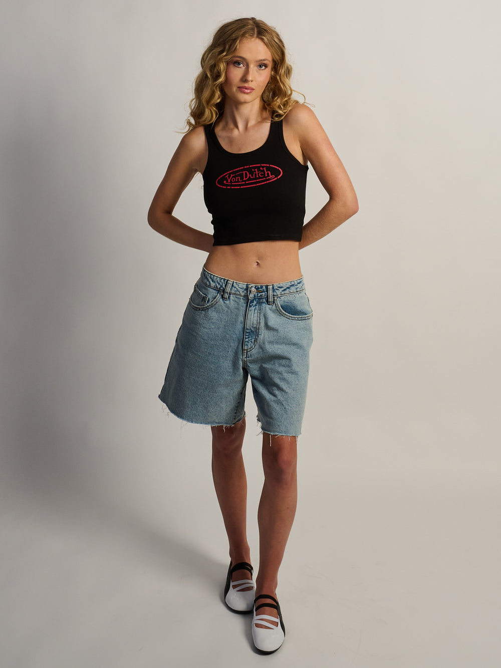 VON DUTCH DÉBARDEUR CÔTELÉ AVEC LOGO VD