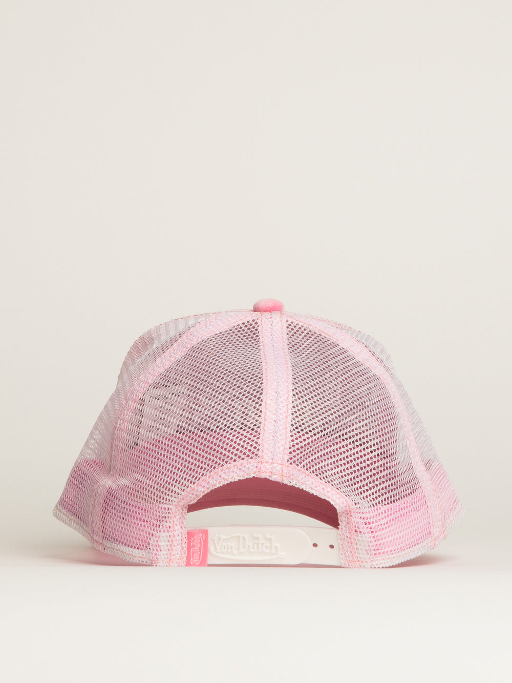 VON DUTCH VELVET TRUCKER HAT - PINK