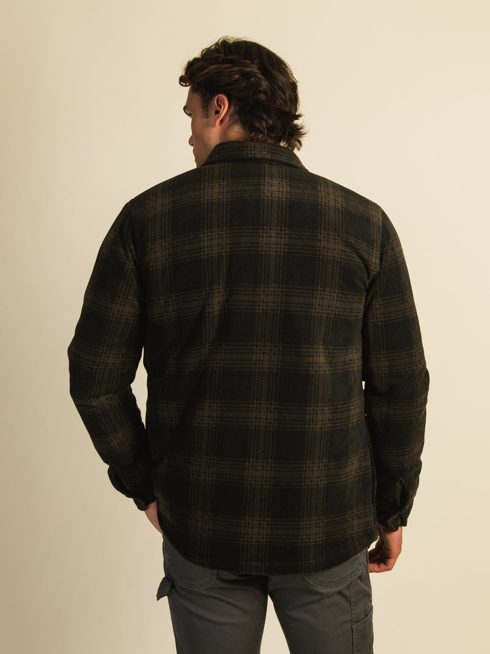 Bowered Plus Fleece Long Sleeve Jacket - Heather Black – Volcom US
