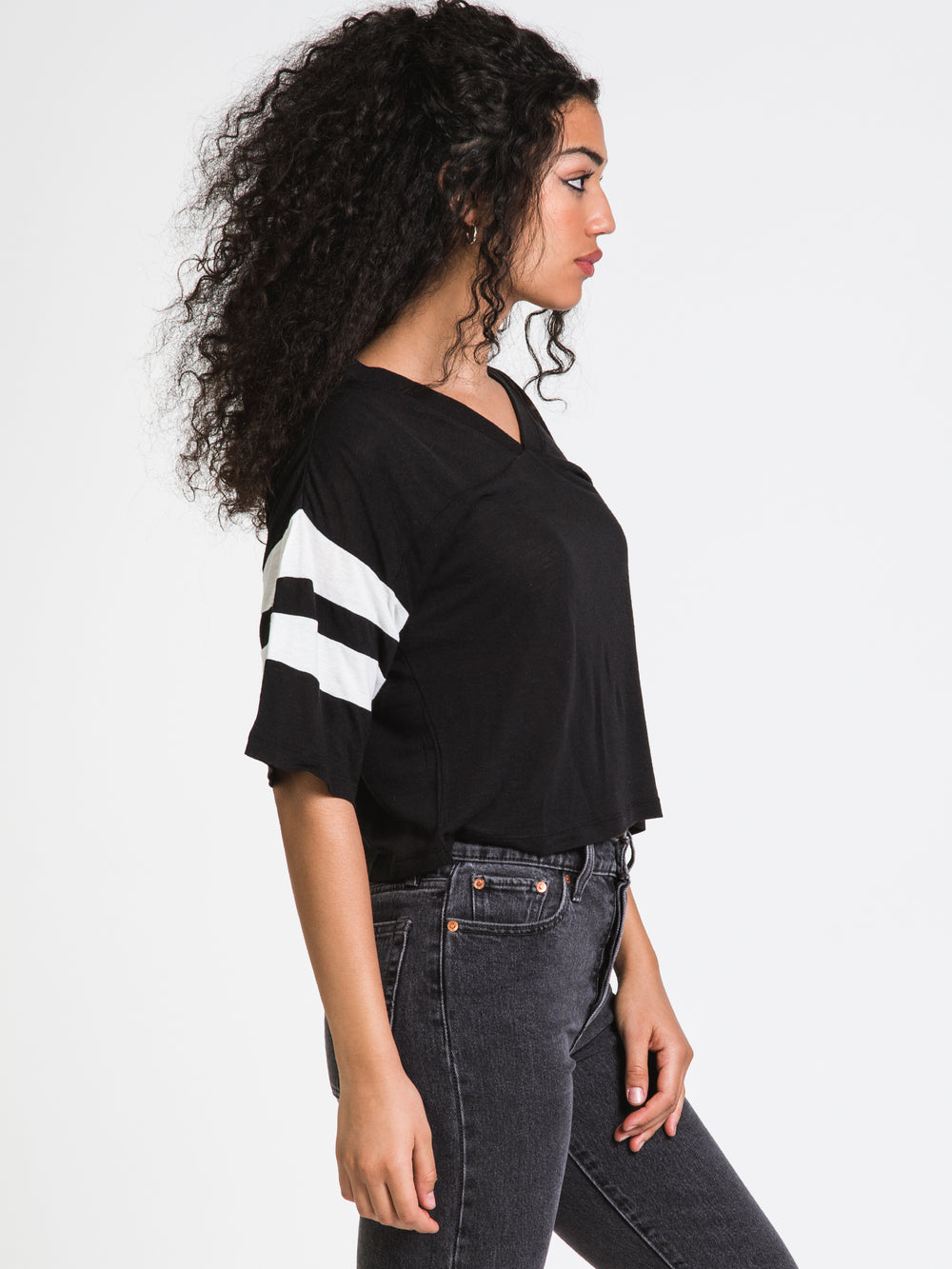 VOLCOM LIVE IN LOUNGE DOUBLE STRIPE TEE - CLEARANCE
