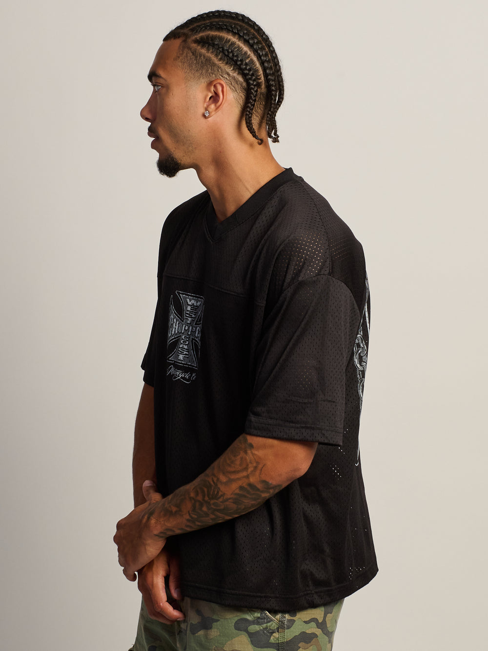 WEST COAST CHOPPERS CHAIN MESH T-SHIRT