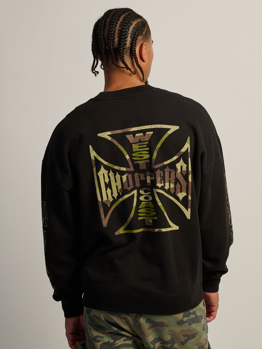 WEST COAST CHOPPERS RELAXED EAGLE PULL OVER HOODIE