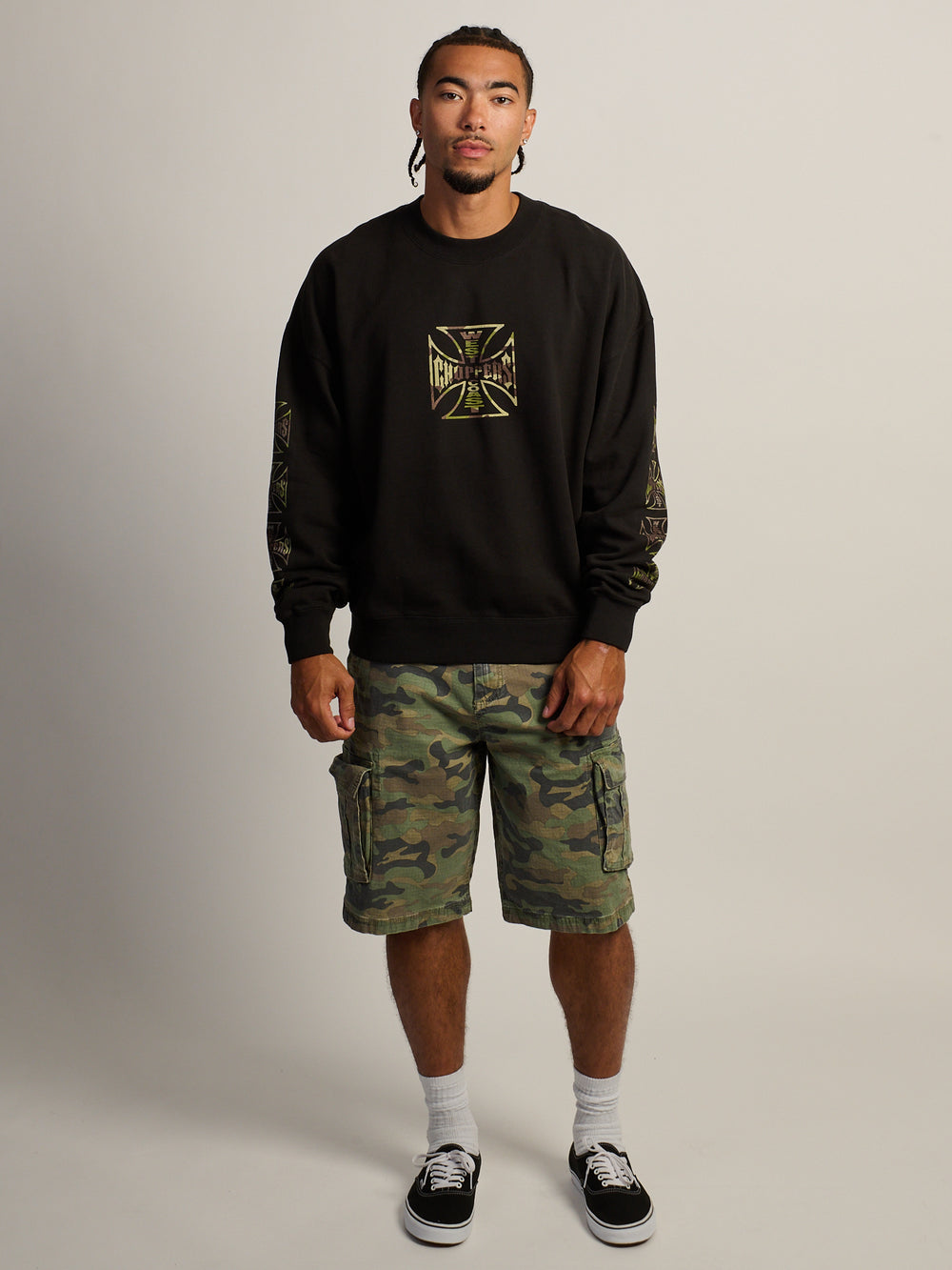 WEST COAST CHOPPERS RELAXED EAGLE PULL OVER HOODIE