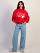 THE WILD COLLECTIVE NHL CALGARY FLAMES MOCKNECK HOODIE
