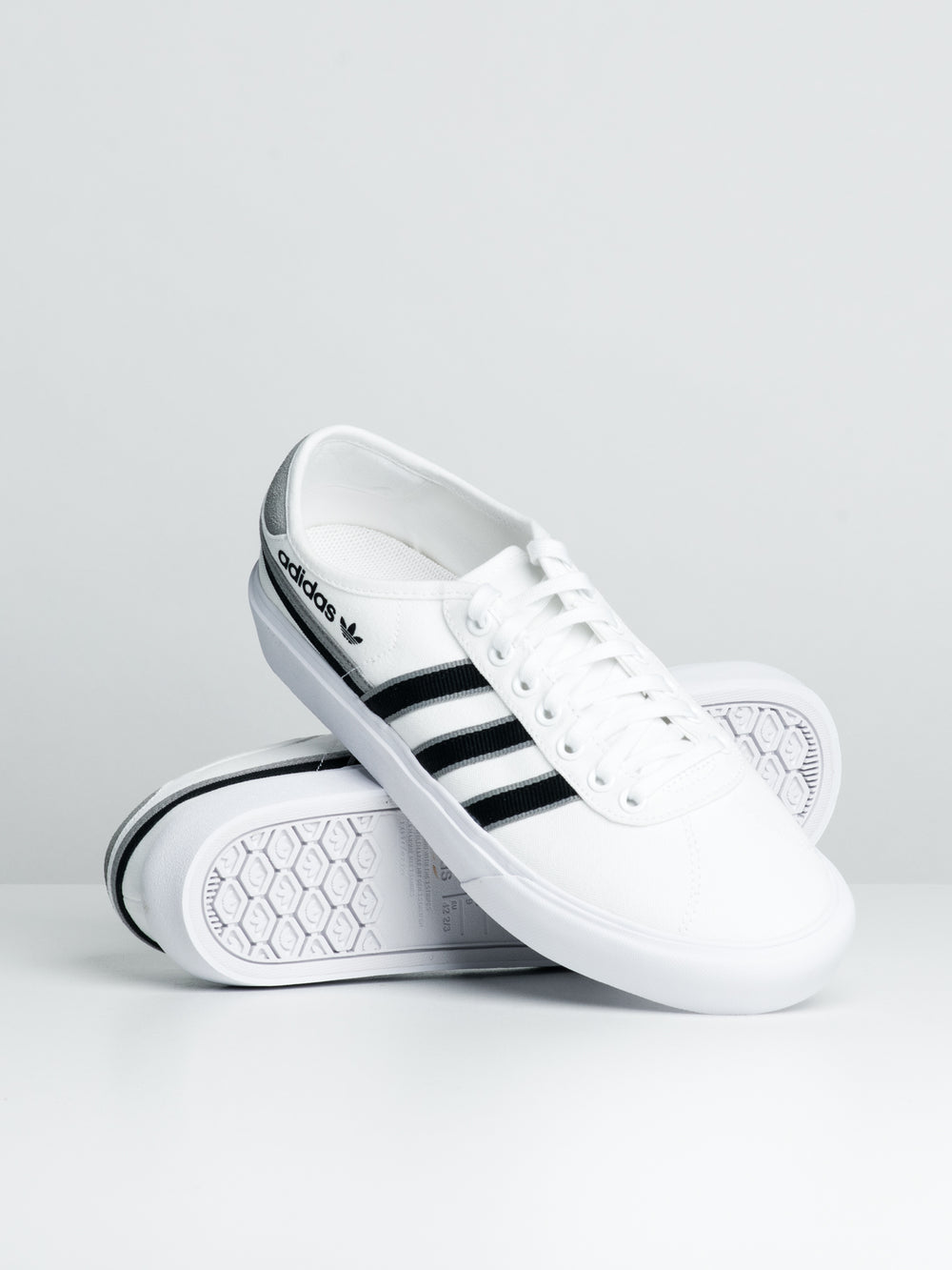 MENS ADIDAS DELPALA SNEAKERS- WHITE - CLEARANCE