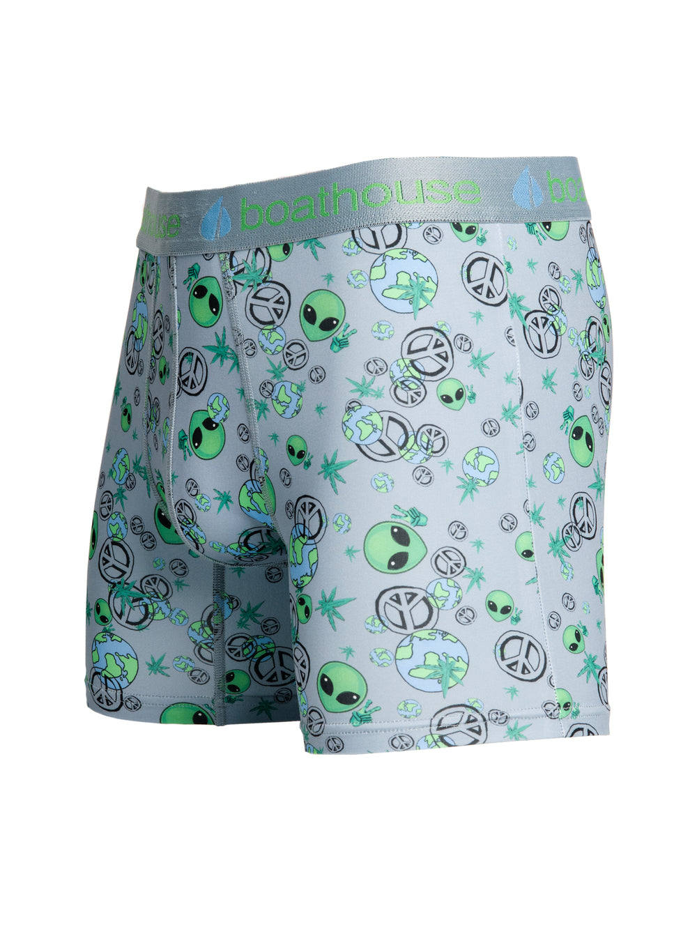 NOVELTY BOXER BRIEF - ALIEN HIPPY - CLEARANCE