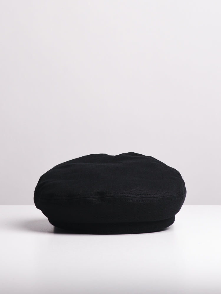 FIDDLER CAP - BLACK - CLEARANCE