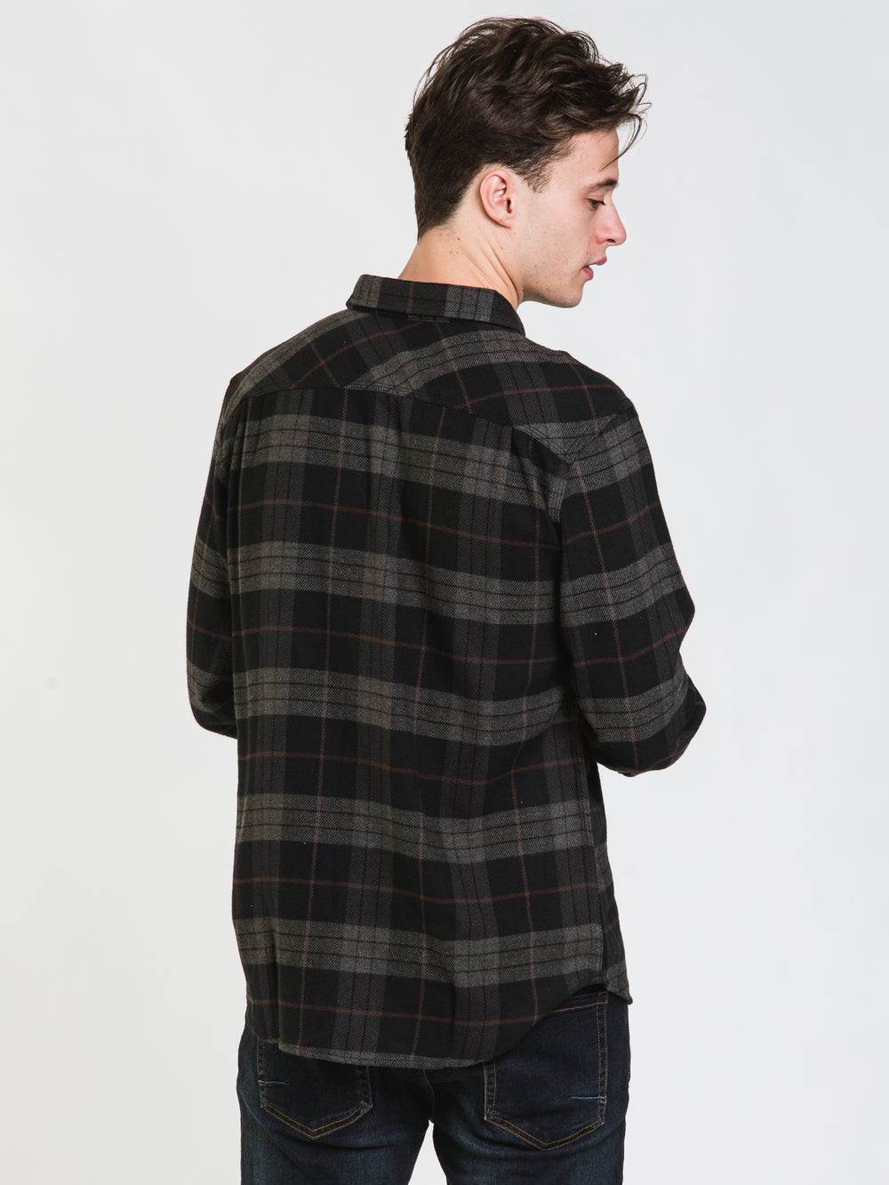 BRIXTON BOWERY LONG SLEEVE FLANNEL - CLEARANCE
