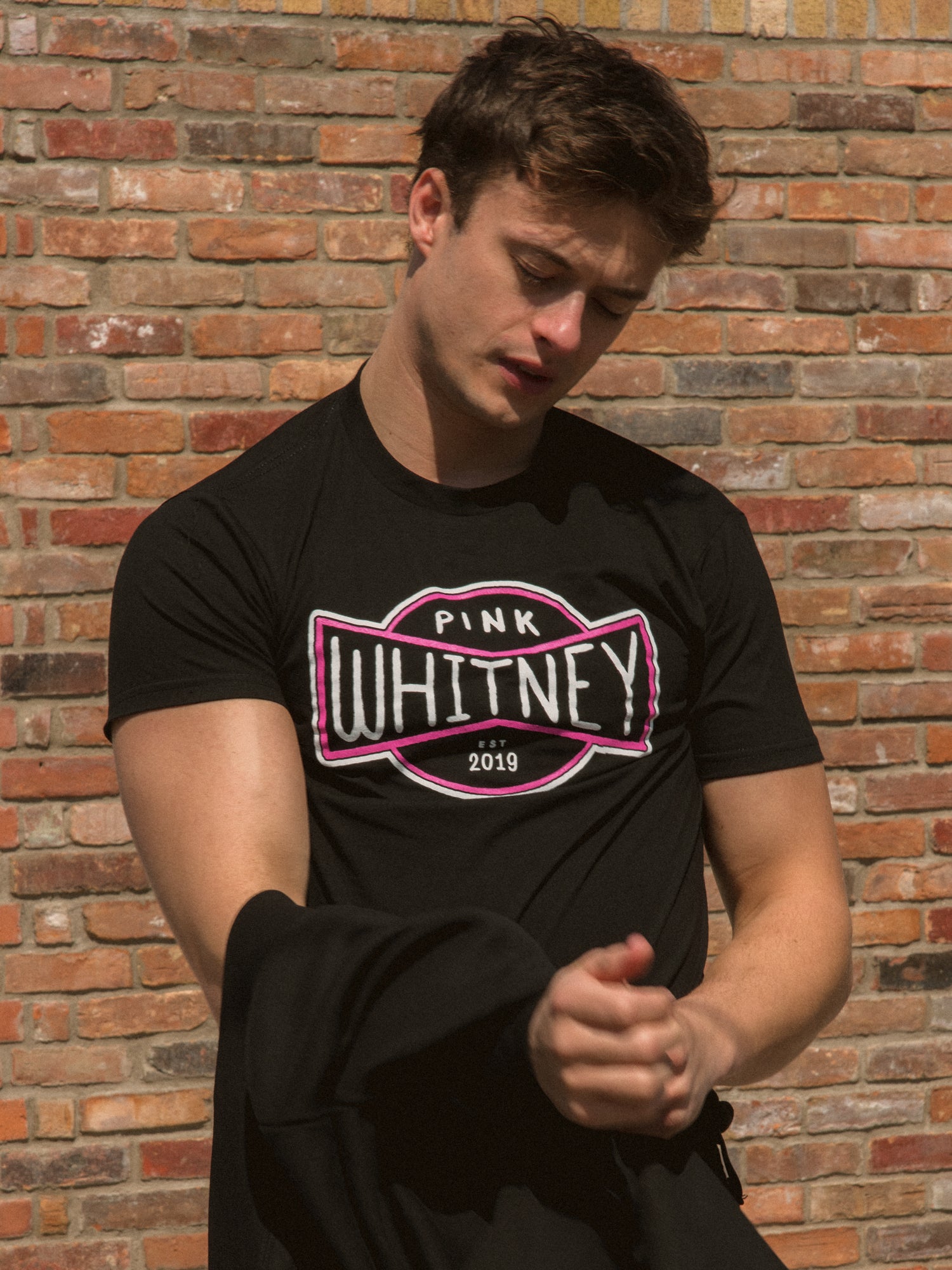 Pink Whitney Authentic Hockey Jersey | Spittin' Chiclets Black