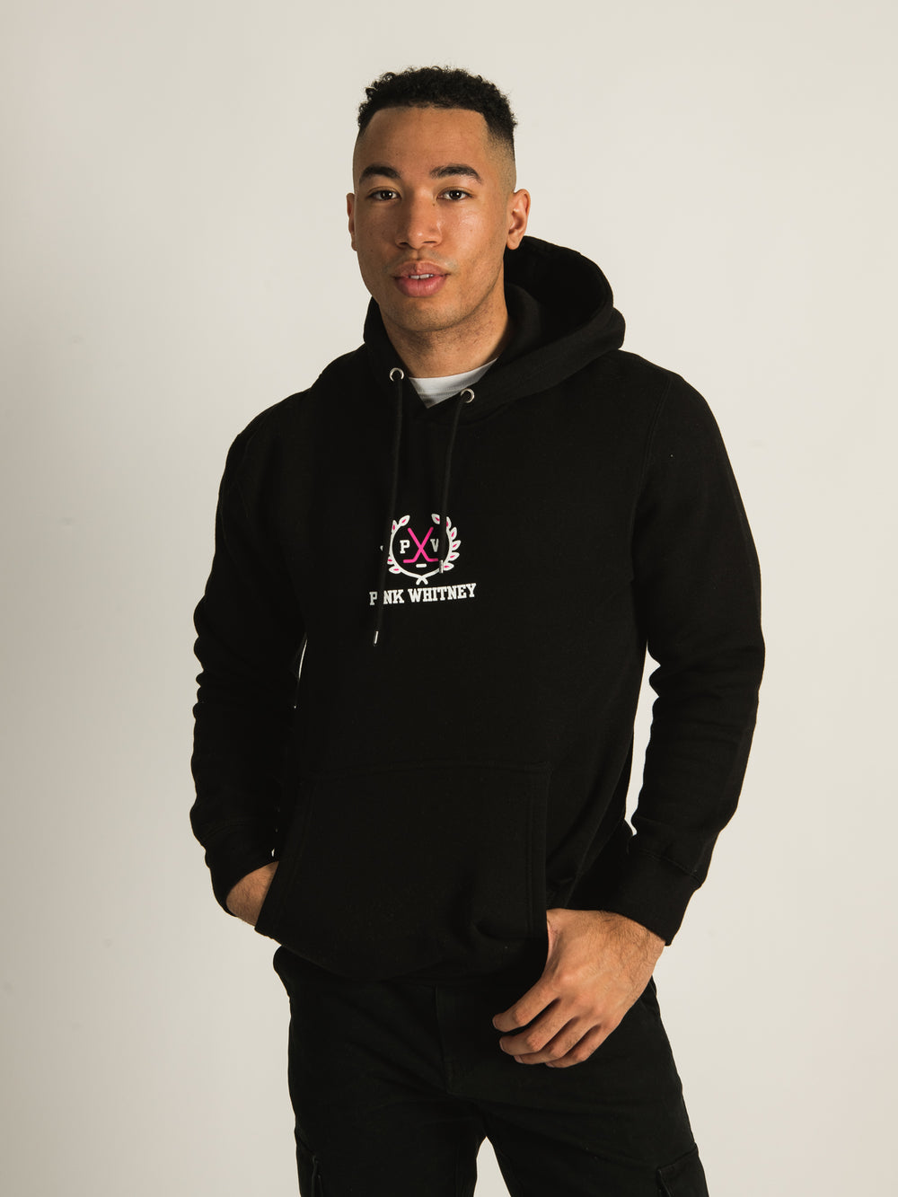 BARSTOOL SPORTS PINK WHITNEY CREST HOODIE