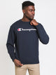CHAMPION CHAMPION POWERBLEND GRAPHIC CREW SCRIPT  - CLEARANCE - Boathouse