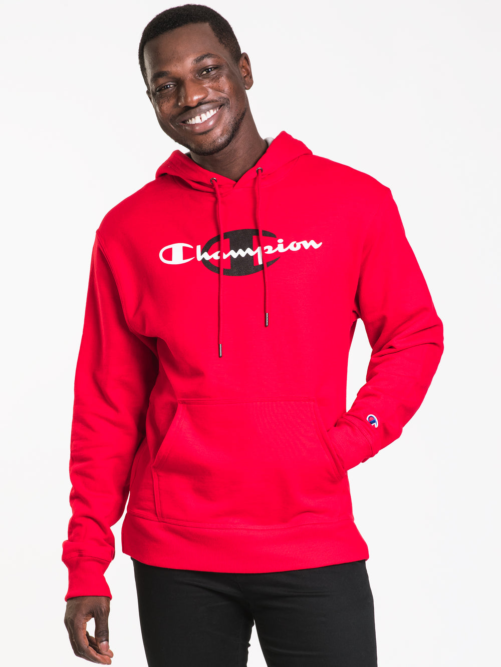 CHAMPION BEHIND SCRIPT PULLOVER HOODIE - CLEARANCE