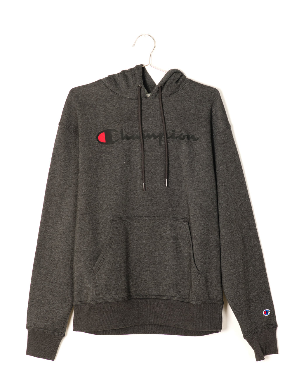 CHAMPION POWERBLEND GRAPHIC PULLOVER SCRIPT HOODIE - CLEARANCE