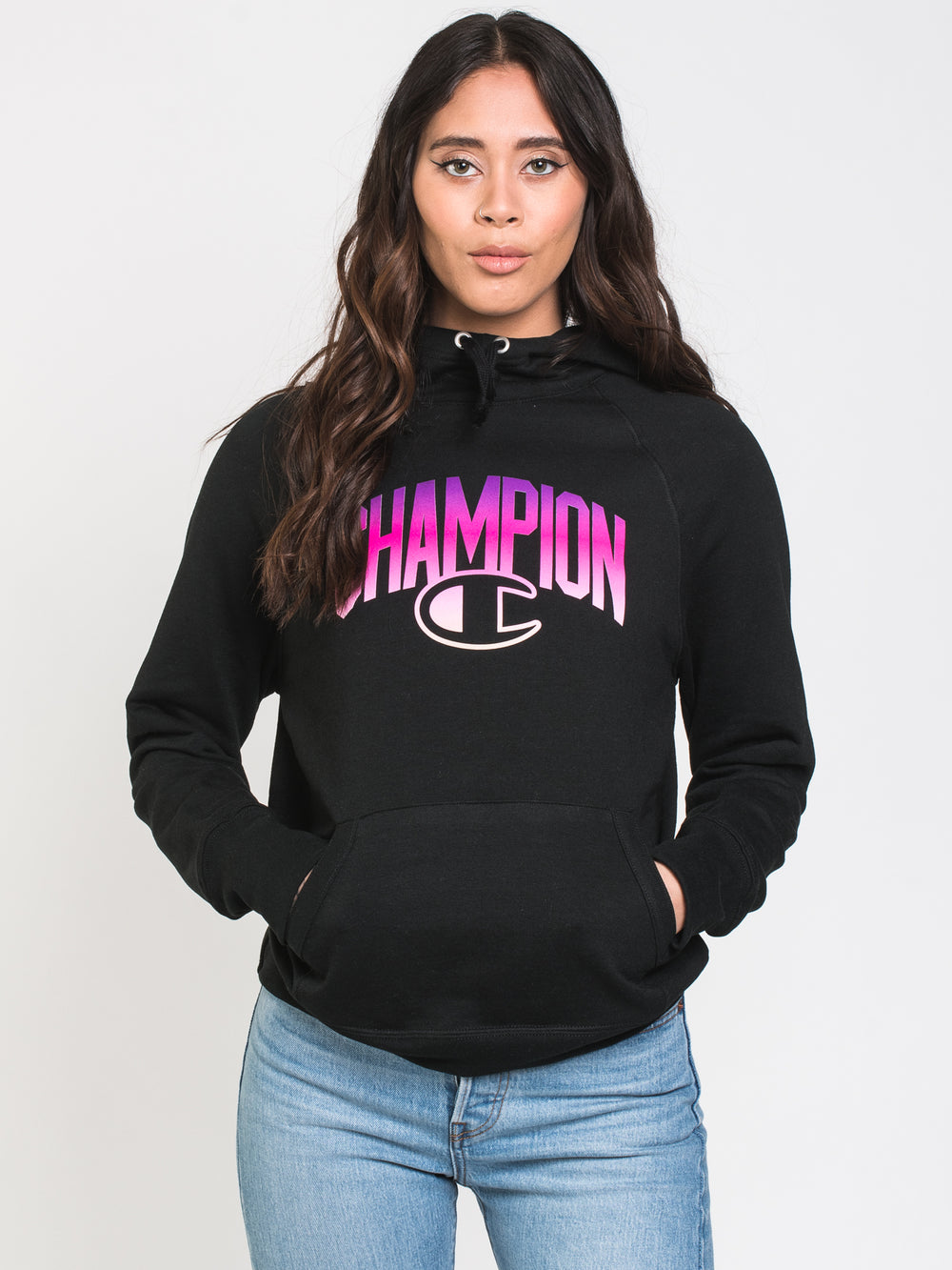 CHAMPION POWERBLEND OMBRE PULLOVER HOODIE  - CLEARANCE