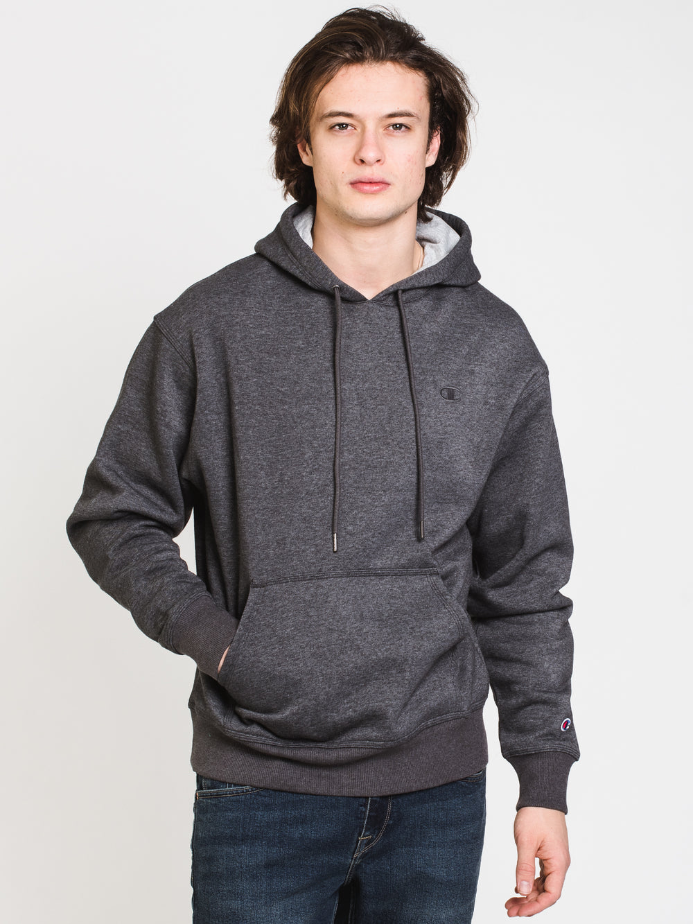 CHAMPION POWERBLEND FLEECE EMBROIDERED C HOODIE  - CLEARANCE