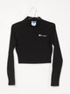 CHAMPION CHAMPION MOCKNECK LONG SLEEVE CROP TOP  - CLEARANCE - Boathouse