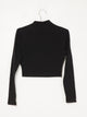 CHAMPION CHAMPION MOCKNECK LONG SLEEVE CROP TOP  - CLEARANCE - Boathouse
