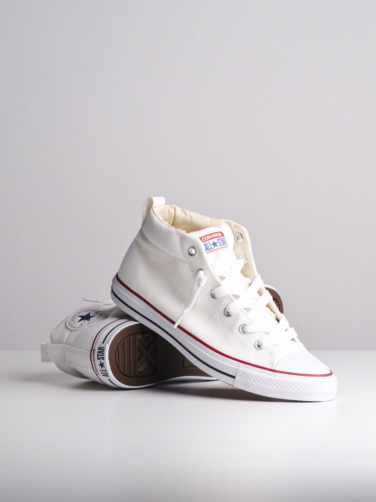 White mid sale converse