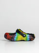 CROCS WOMENS CROCS CLASSIC LINED TIE DYE GRAPHIC CLOGS - CLEARANCE - Boathouse
