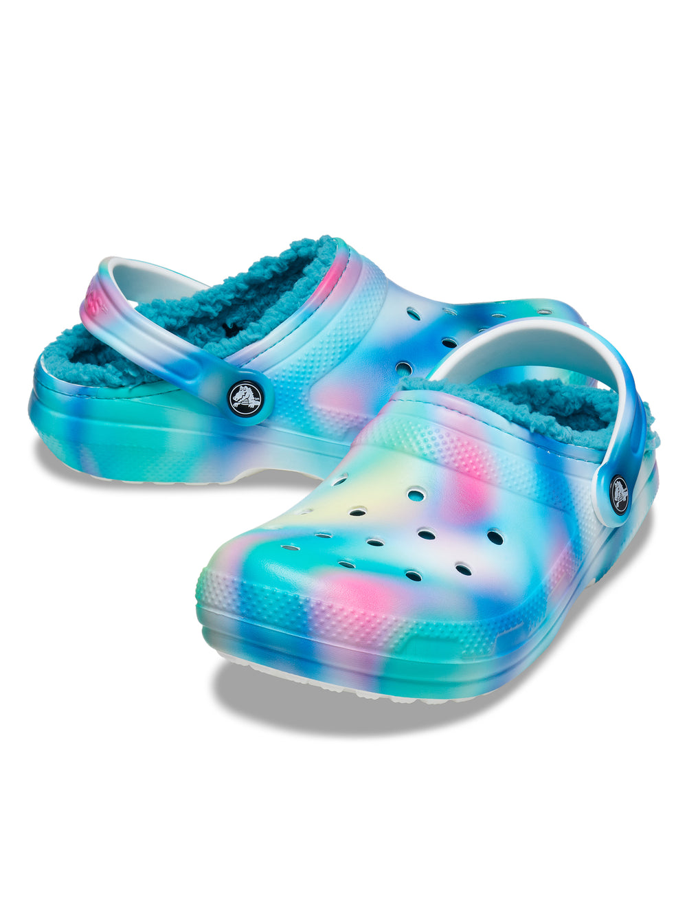 WOMENS CROCS CLASSIC LINED SOLARIZED PURE WATER CLOG - CLEARANCE