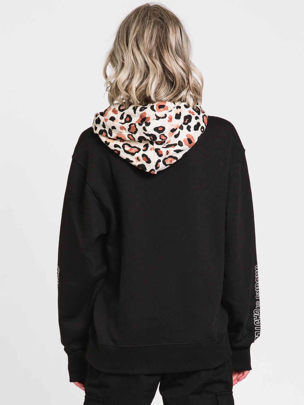 CROOKS & CASTLES CHEETAH EMBROIDERED PULLOVER HOODIE - CLEARANCE
