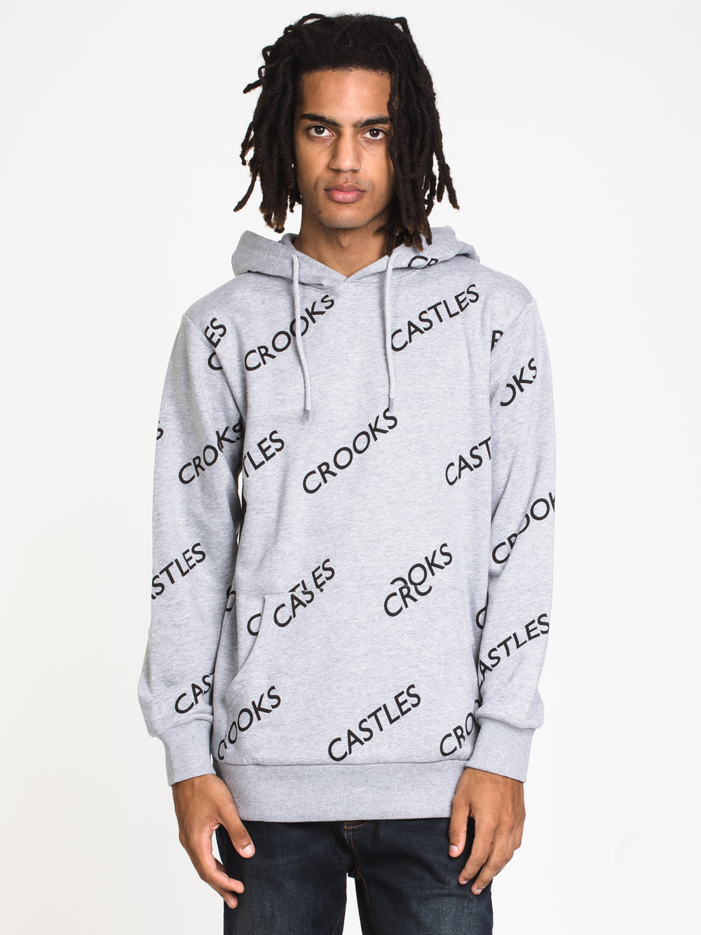 CROOKS & CASTLES NEW CORE LOGO PULLOVER HOODIE - CLEARANCE