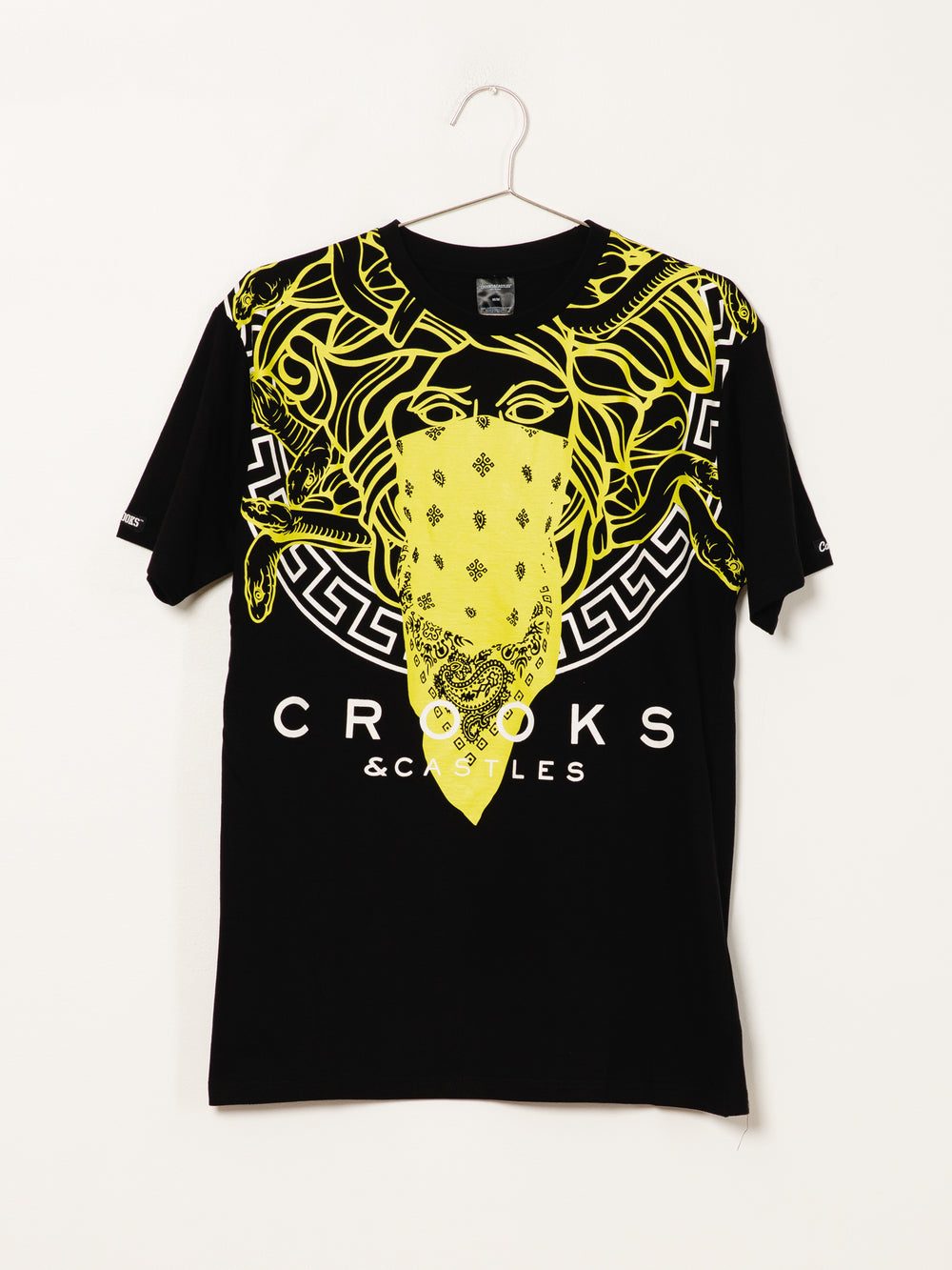 CROOKS & CASTLES GRECCO FRONT OVER SIZED T-SHIRT - CLEARANCE