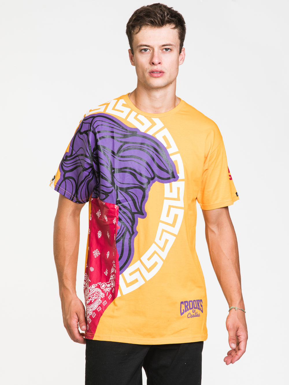 CROOKS & CASTLES GRECO BANDITO OVER SIZED T-SHIRT - DÉSTOCKAGE
