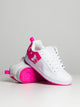 DC SHOES WOMENS COURT GRAFFIK - WHITE/PINK - CLEARANCE - Boathouse