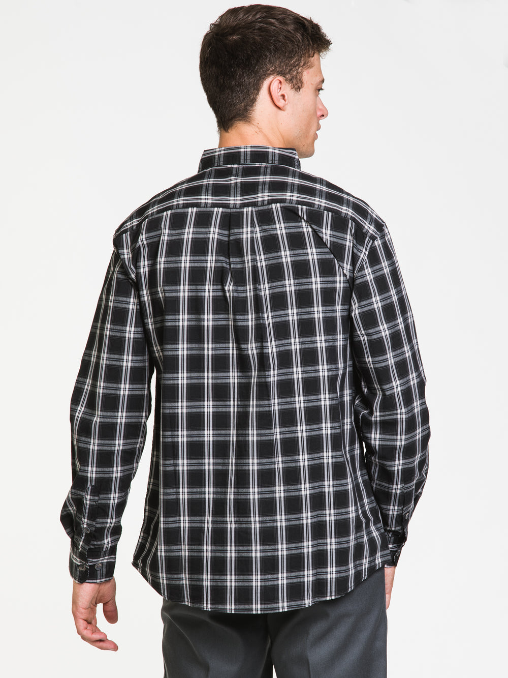 DICKIES RELAXED FIT FLEX LONG SLEEVE PLAID - CLEARANCE