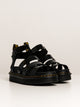 DR MARTENS WOMENS DR MARTENS BLAIRE PATENT LEATHER STRAP SANDALS - CLEARANCE - Boathouse