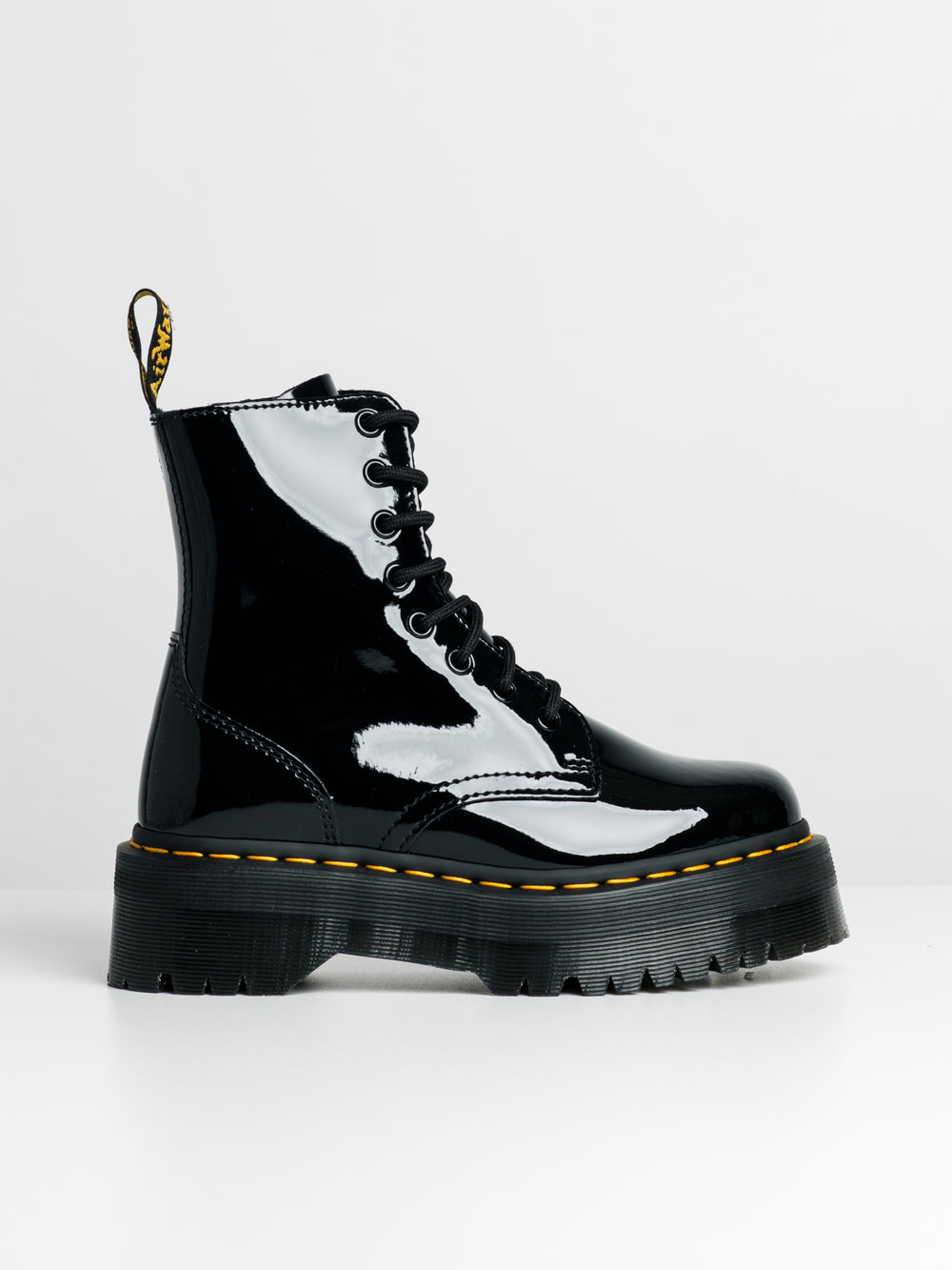WOMENS DR MARTENS JADON PATENT BOOT - CLEARANCE