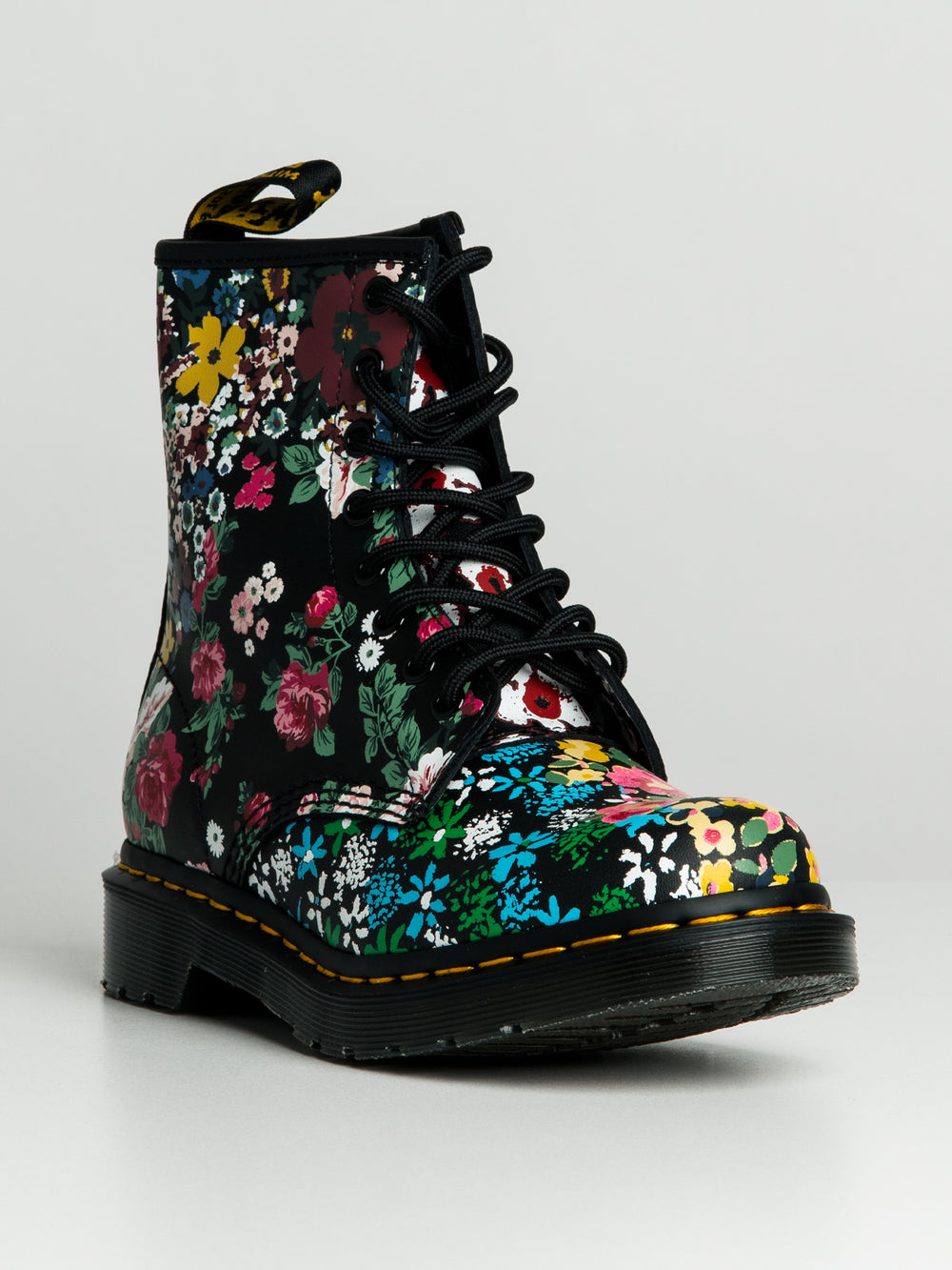 WOMENS DR MARTENS 1460 FLORAL MASH UP BACKHAND BOOT - CLEARANCE