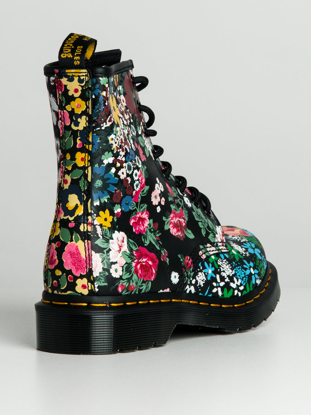 WOMENS DR MARTENS 1460 FLORAL MASH UP BACKHAND BOOT - CLEARANCE