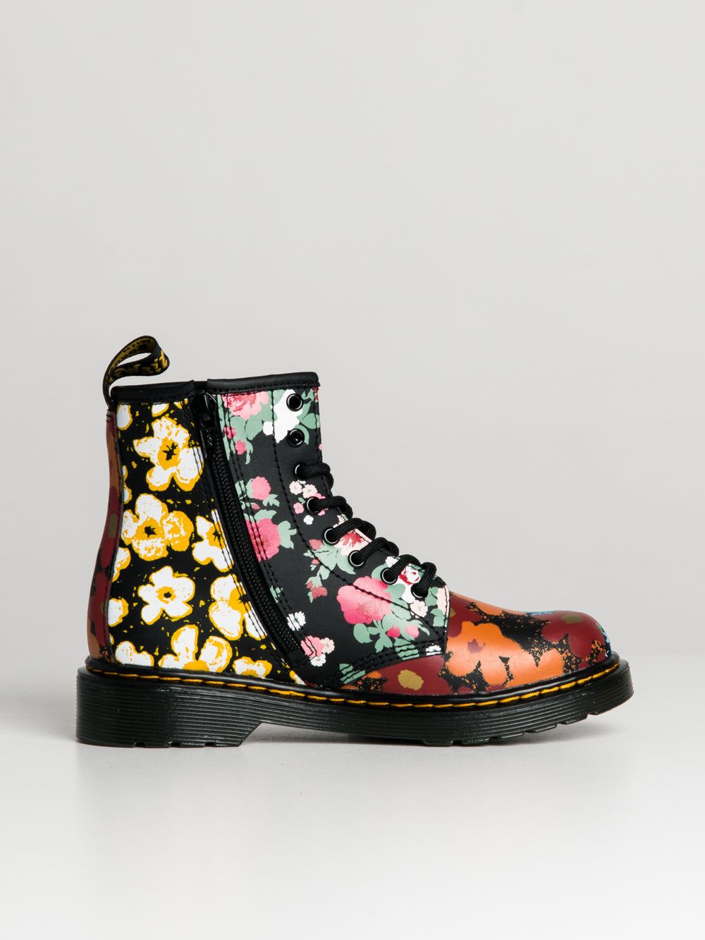 DR MARTENS KIDS 1460 FLORAL MASH UP HYDRO BOOTS - CLEARANCE