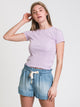 HARLOW HARLOW VARIEGATED RIB TEE - CLEARANCE - Boathouse