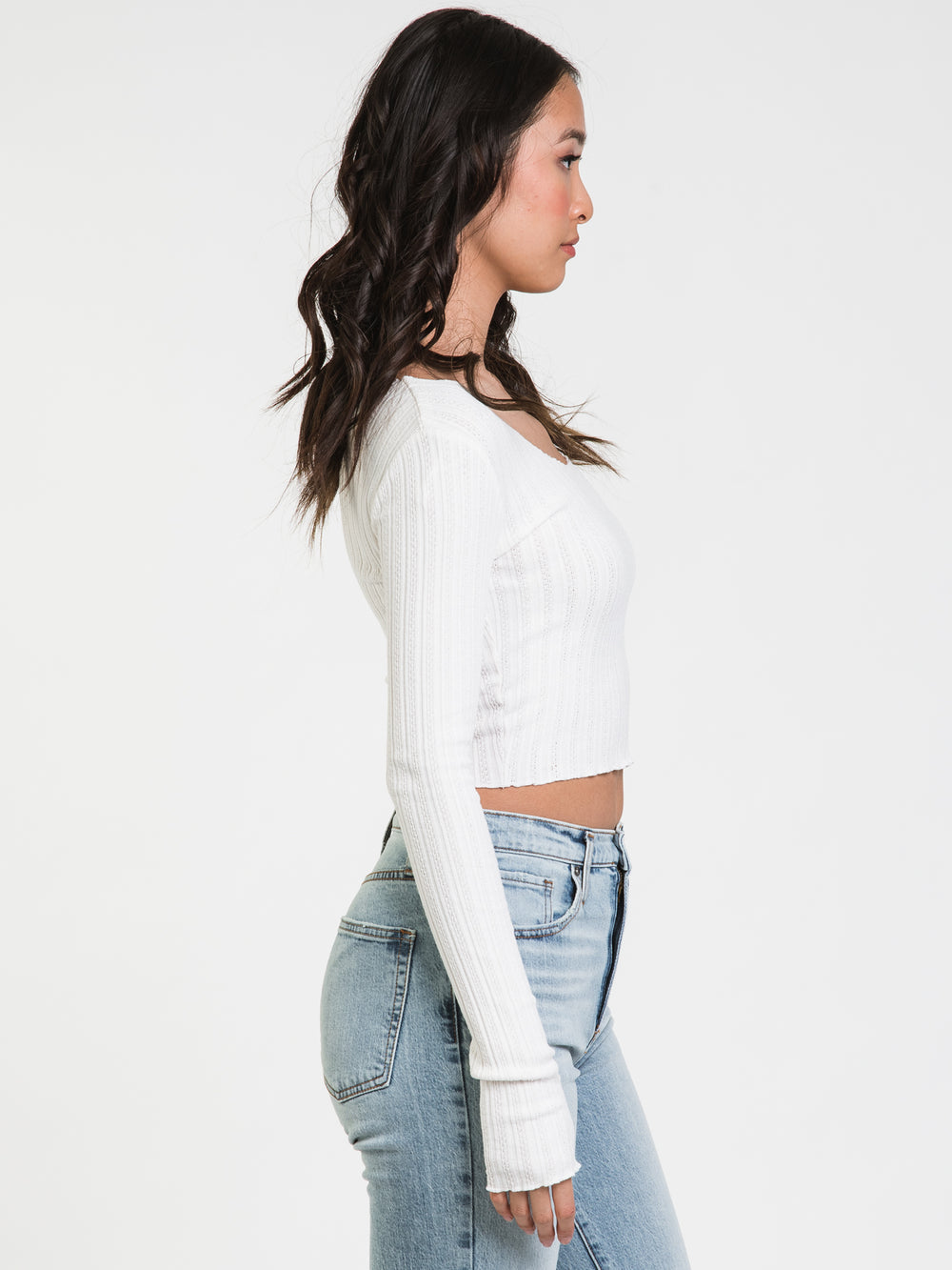 HARLOW TESS POINTELLE LONG SLEEVE - CLEARANCE