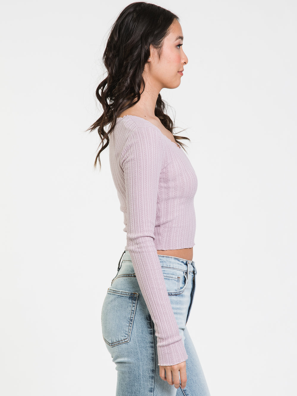 HARLOW TESS POINTELLE LONG SLEEVE - CLEARANCE